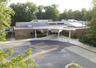 aerial view of McGregor PACE building