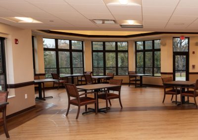 mcgregor room with seating chairs and tables