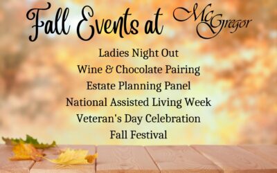 Stay Tuned for Fall Events