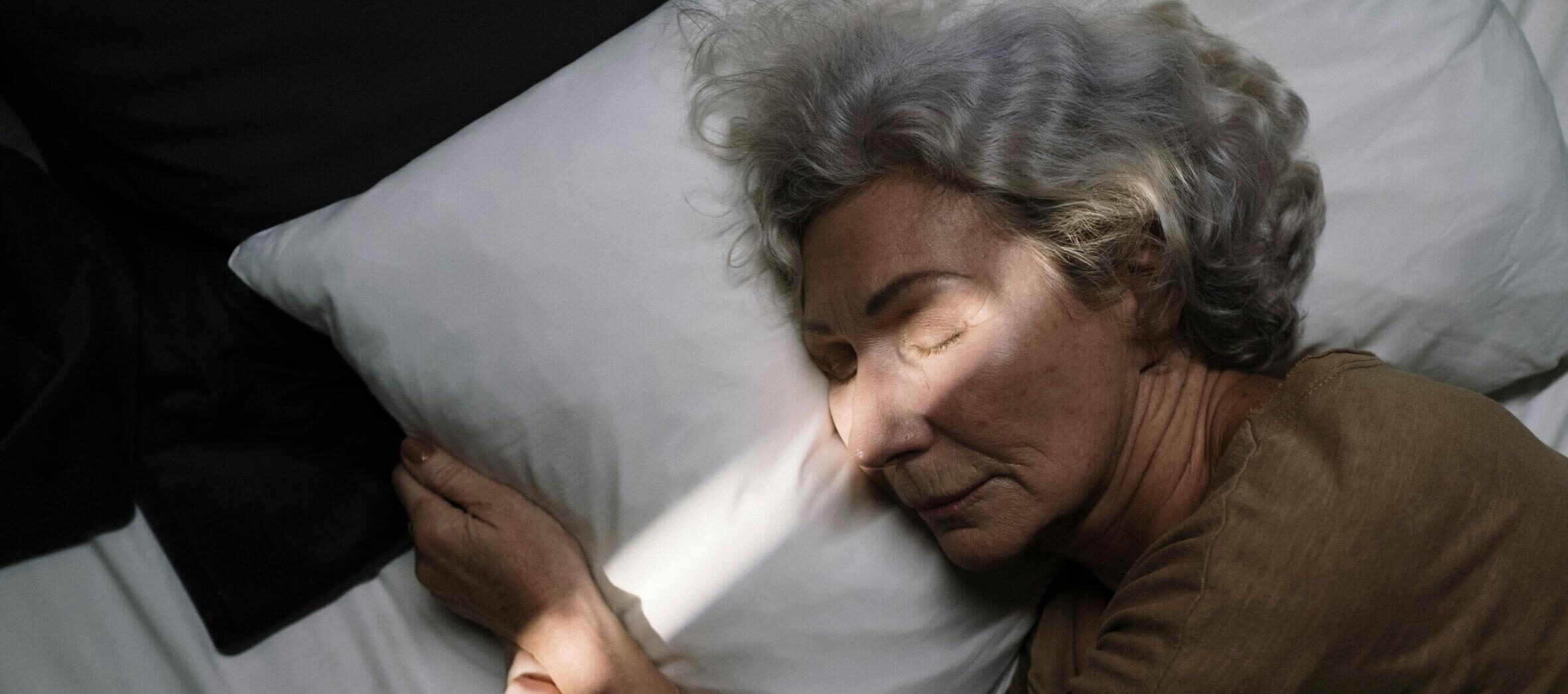 An Elderly Woman Sleeping